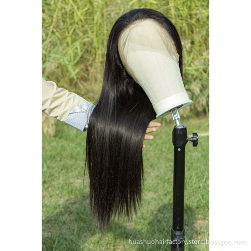 Top quality lace wigs natural color Mongolian remy hair long hair 8-40 inch  wholesale human hair lace wigs